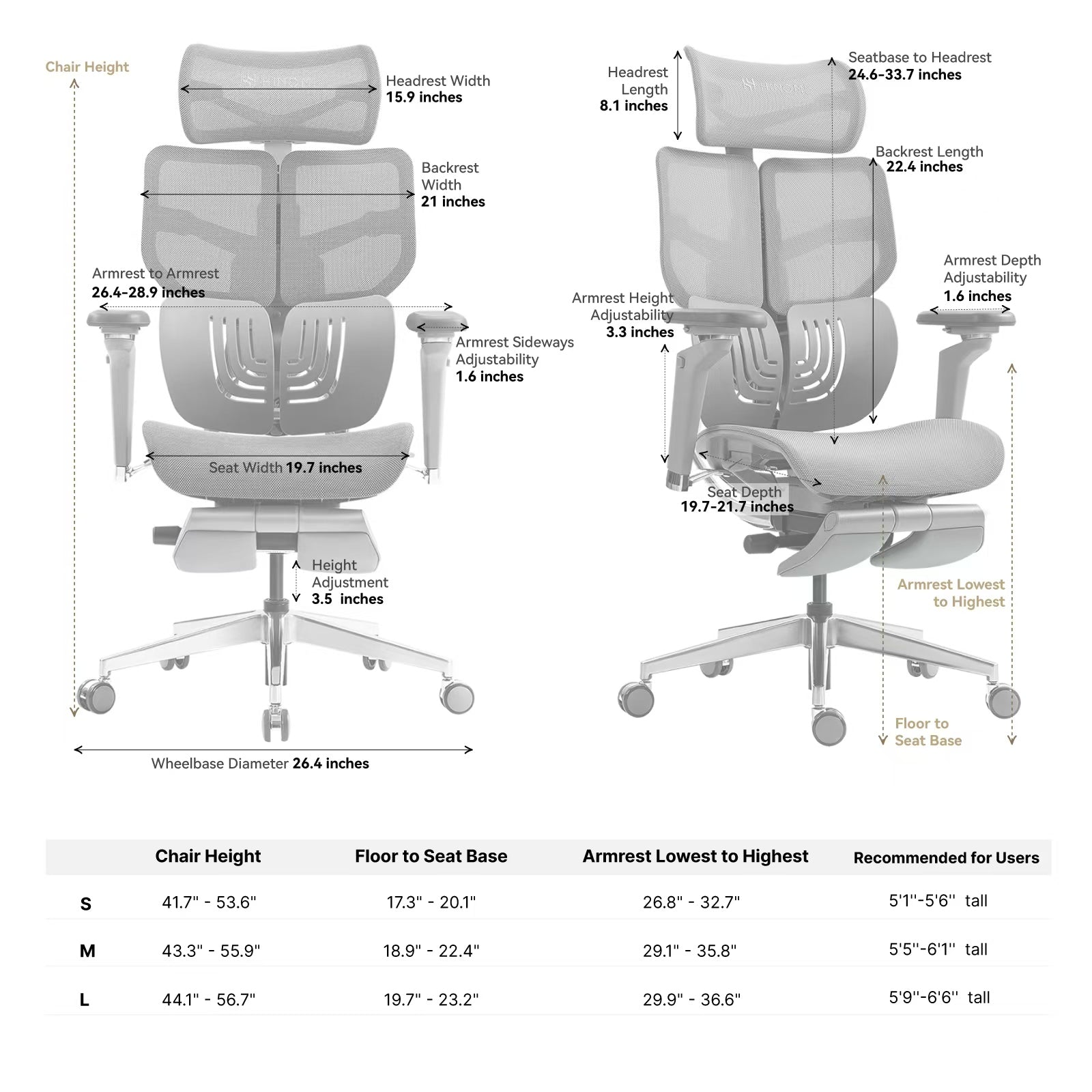 HINOMI X1 Ergonomic Office Chair