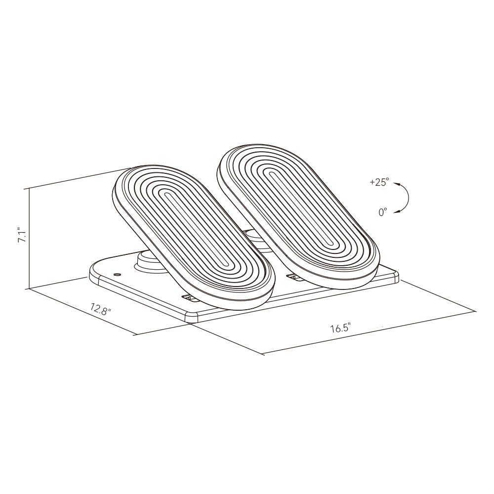 HINOMI Ergonomic Footrest for Work and Study